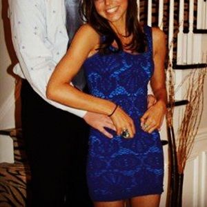 Free People Blue Spandex Dress XS/S